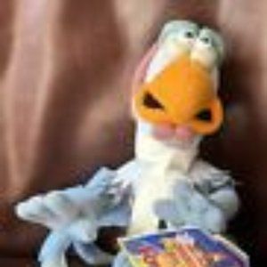 Dreamworks 2000 Chicken Run FOWLER 9" Plush Stuffed Animal Playmates Toys NWT